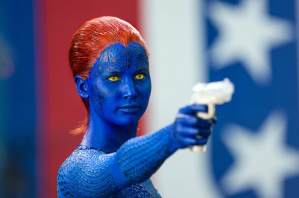 Jennifer Lawrence is Mystique in 'X-Men: Days of Future Past'.